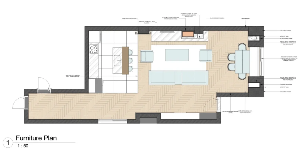 Interior technical drawings