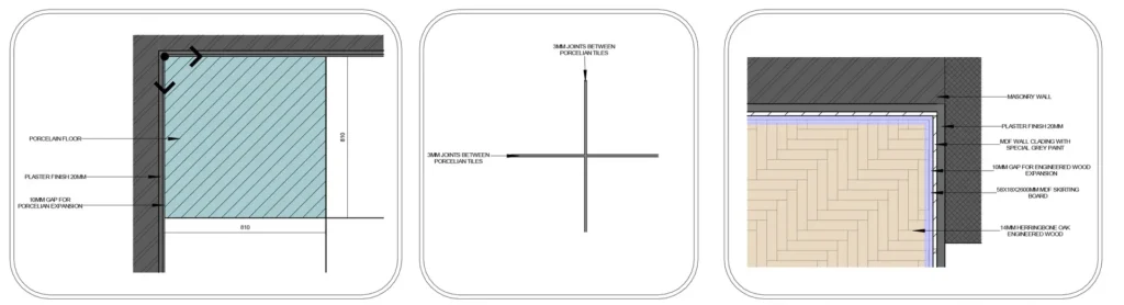 Interior layout drawings