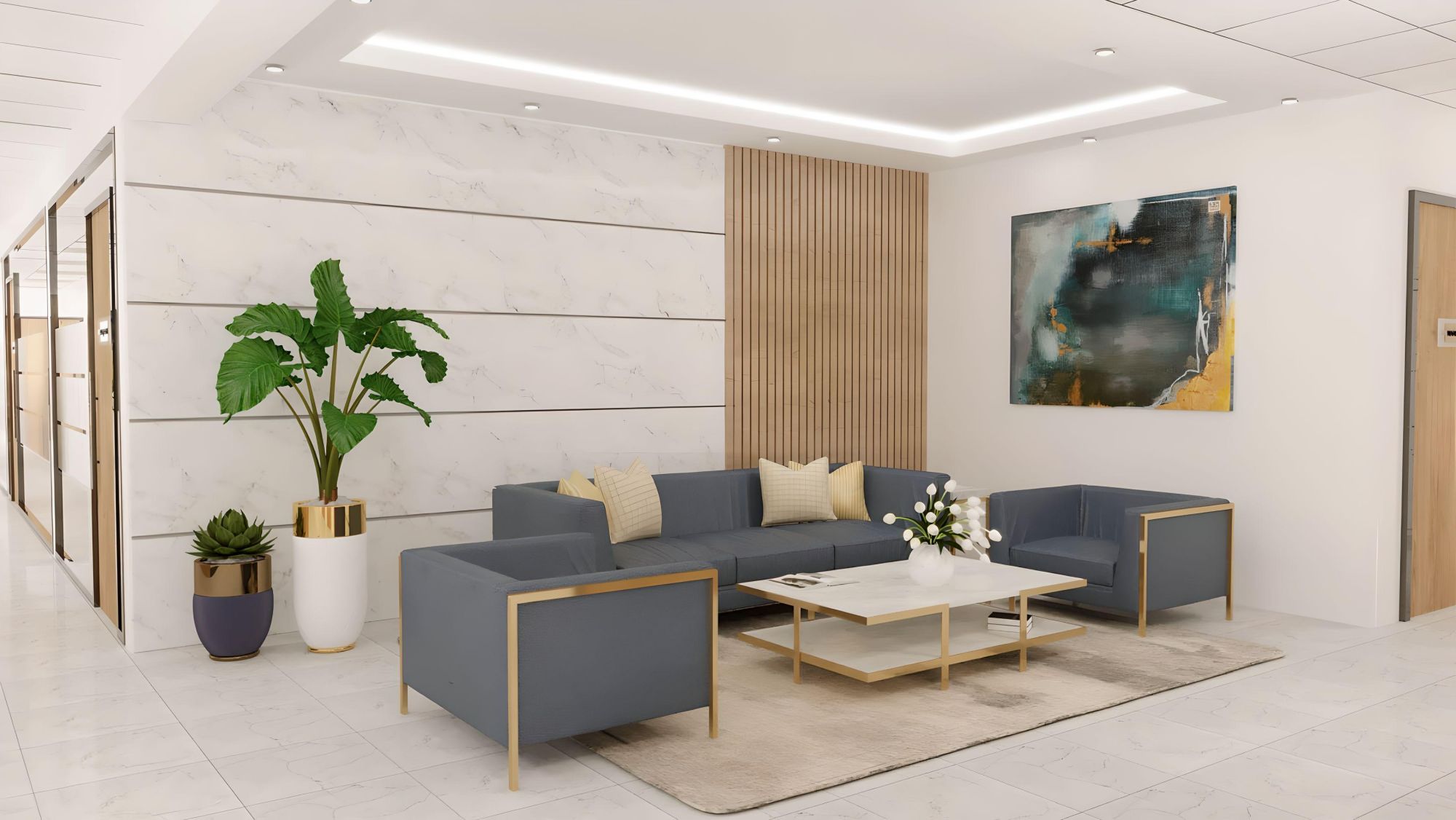 Modern Office Design | Amany Salah for interiors and more