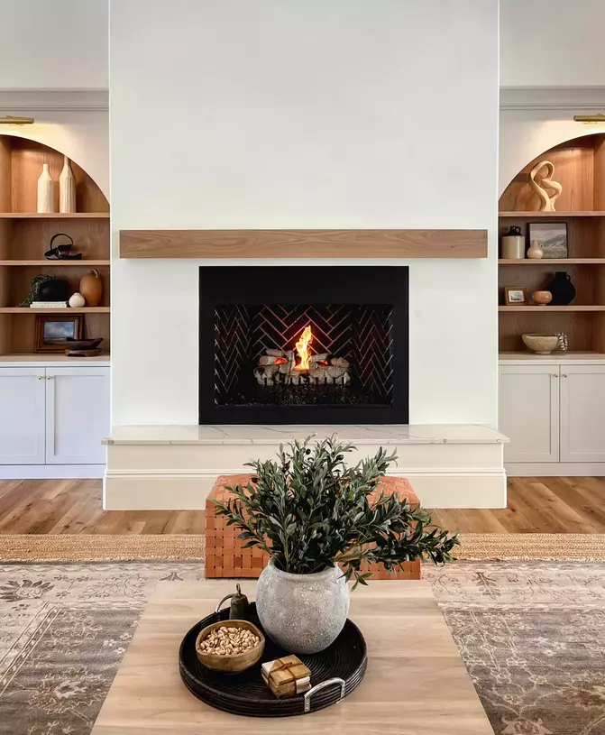 Arrange a Living Room With a Fireplace 14