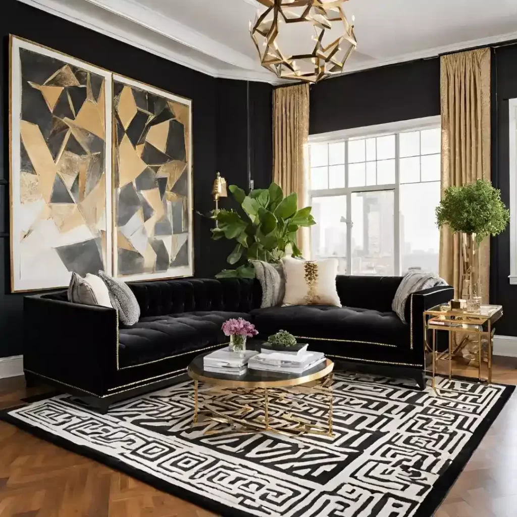 black living room 22