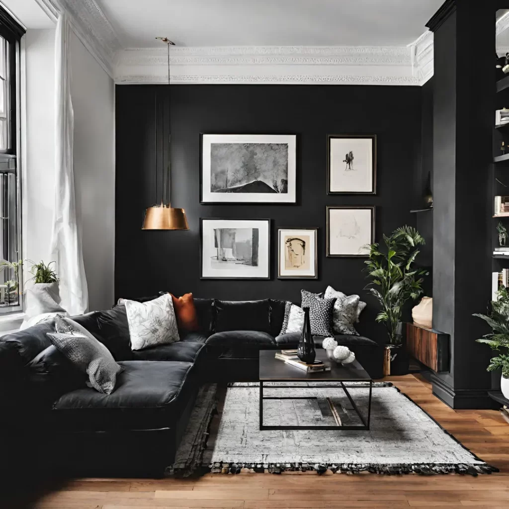 black living room 53
